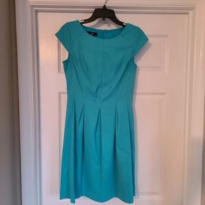 Blue Cap Sleeve Dress